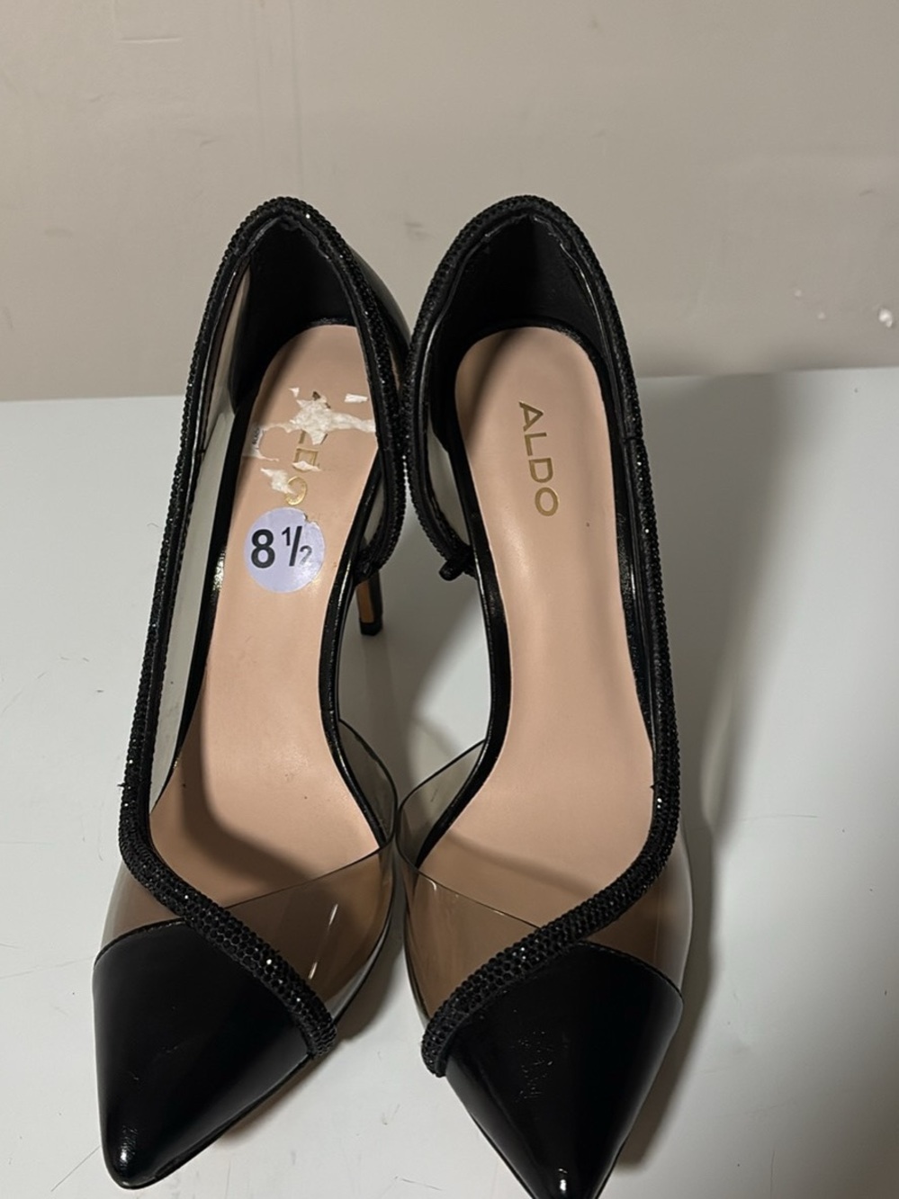 ALDO Black & Nude Pointed Toe Pumps